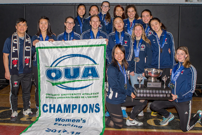 Varsity Blues women's fencers crowned championships for 11th time in program history