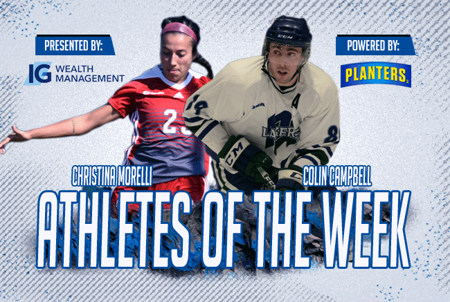 Morelli, Campbell named IG Wealth Management Athletes of the Week, powered by Planters