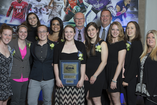 Mustangs Women's Hockey named OUA Team of the Year at 2015 Honour Awards