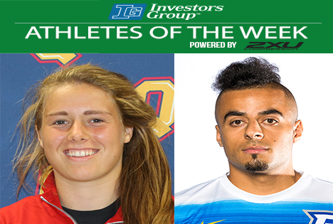 Sophie de Goede and Abdallah El-Chanti are the OUA Investor's Group Athletes of the Week, powered by 2XU