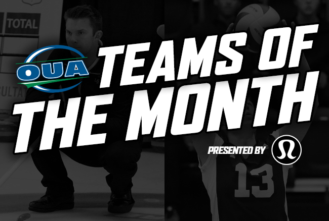 Laurier men's curling, Toronto women's volleyball named February OUA Teams of the Month
