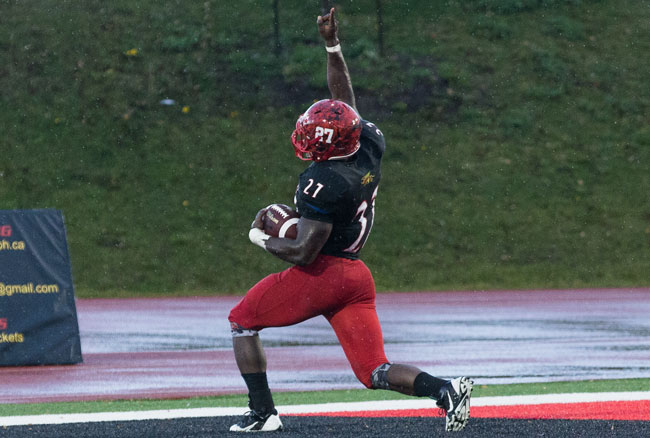 Guelph's Augustine named FRC - CIS football player of the week