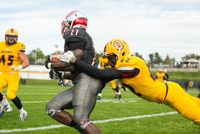 Gaels flip the script and take down No.5 Gryphons 23-15