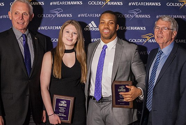 Onyeka, Raines take home President's Award from annual athletic banquet