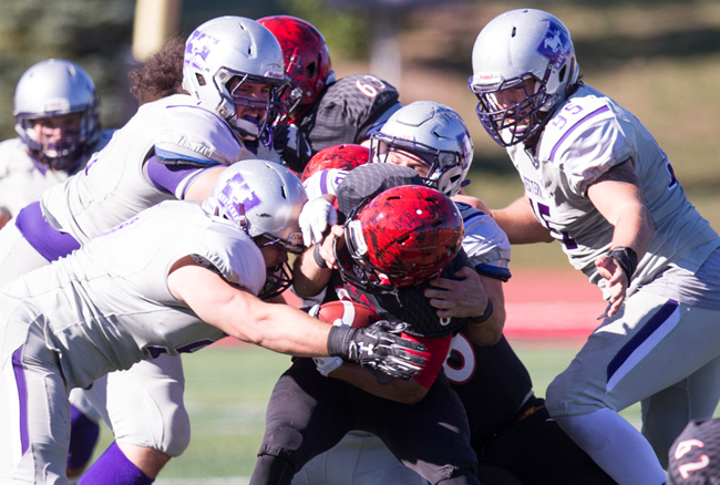Mustangs spoil Guelph Homecoming with 50-16 win