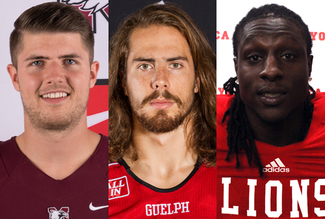 Hastings, Newton and Bennett named OUA Football Players of the Week