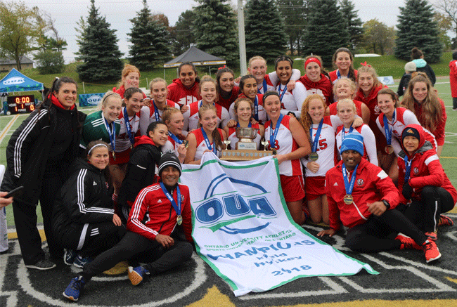 Banner Season: Lions repeat as field hockey champions with gold medal victory over Guelph