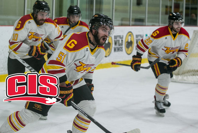 Gryphons seeded No. 3, Lancers 7th for the 2015 CIS Men’s Hockey University Cup