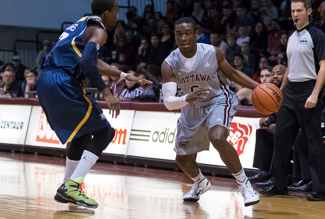 Gee-Gees drop Voyageurs, set to host OUA Wilson Cup Final Four, presented by Recharge with Milk