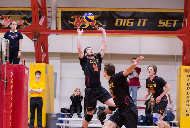 Gryphons take down No. 9-ranked Ryerson in four sets
