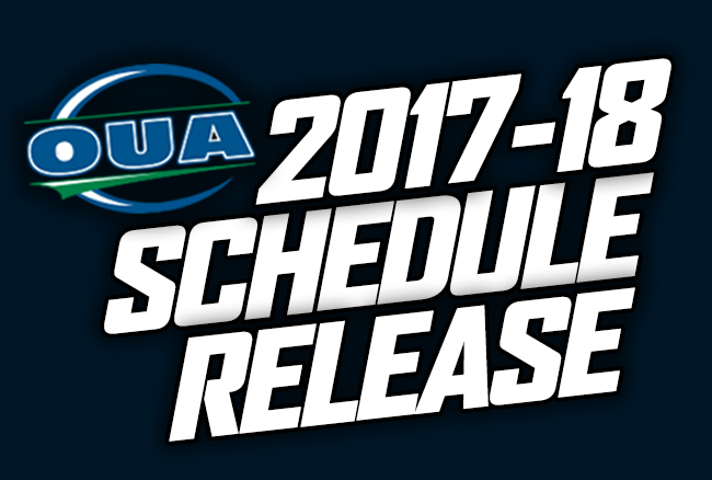2017-18 OUA league-based schedules released
