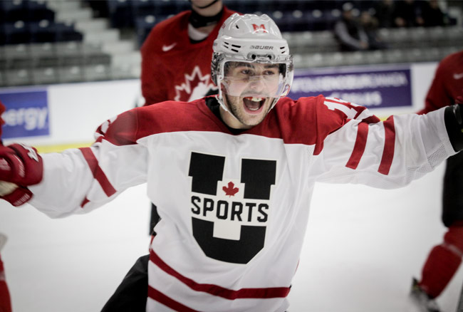 Canadian junior prospects survive scare in win over U Sports all-stars