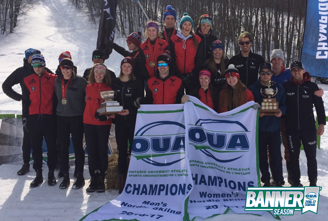 Ravens claim both OUA Nordic Skiing Championship banners