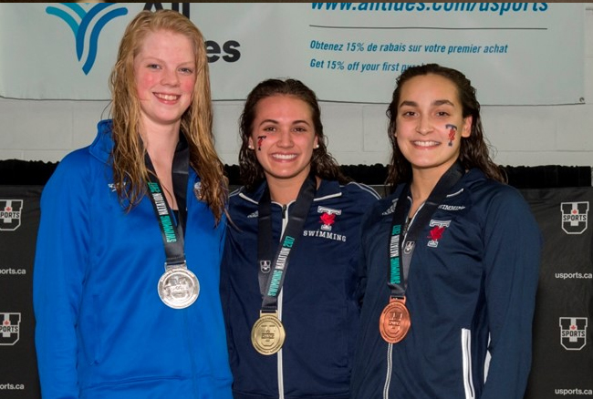Olympian Masse breaks own record twice on Day 1 of U SPORTS Swimming Championship