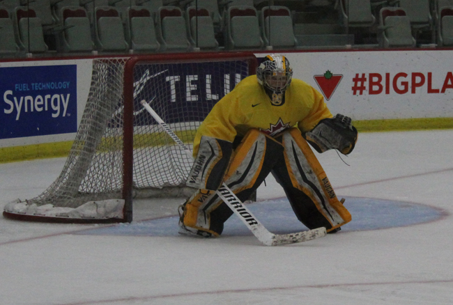 Waterloo goaltender enjoying experience at Universiade camp in Calgary