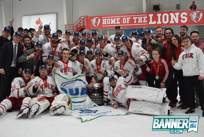 Lions crowned 2016-17 OUA champions with 4-3 victory over Gaels in 106th Queen's Cup