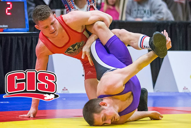 Brock earns commanding Day 1 lead at CIS wrestling championships:
