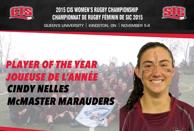 McMaster’s Nelles named CIS women’s rugby player of the year