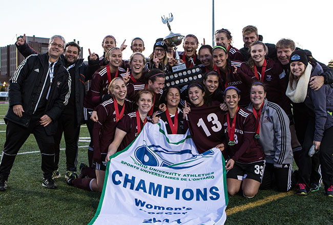 Gee-Gees claim 8th OUA title in win over Mustangs