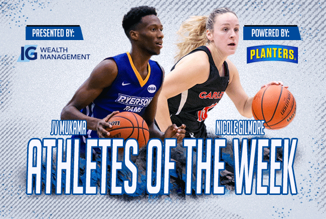 Gilmore, Mukama named IG Wealth Management Athletes of the Week, powered by Planters