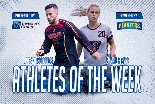 Lefebvre, Kotsopoulos named Investors Group Athletes of the Week, powered by Planters
