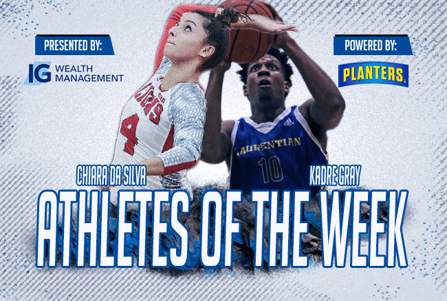Da Silva, Gray named IG Wealth Management Athletes of the Week, powered by Planters