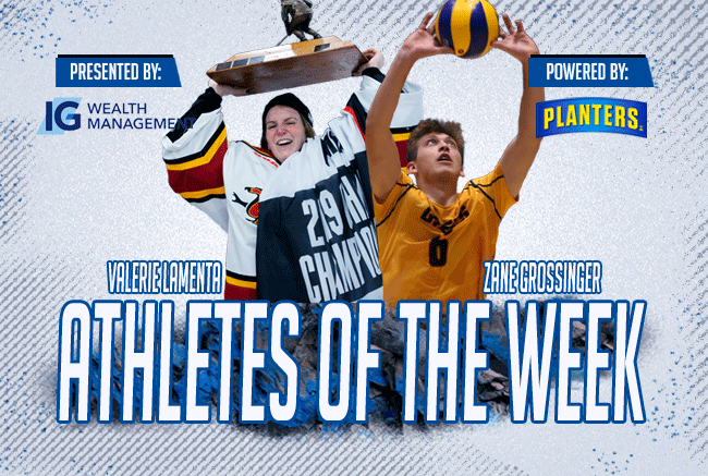 Lamenta, Grossinger named IG Wealth Management Athletes of the Week, powered by Planters