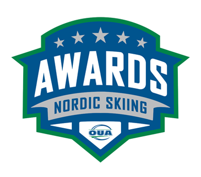 OUA Nordic Skiing Awards logo on a white background