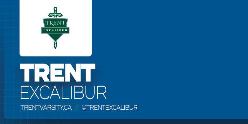 Predominantly blue graphic with Trent Excalibur logo on small white rectangle and white text below it that reads 'Trent Excalibur'