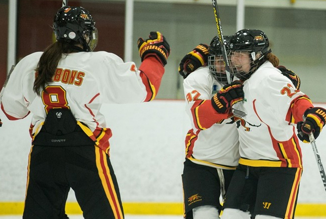 Grpyhons women's hockey one of four OUA teams ranked first in CIS Top 10 rankings