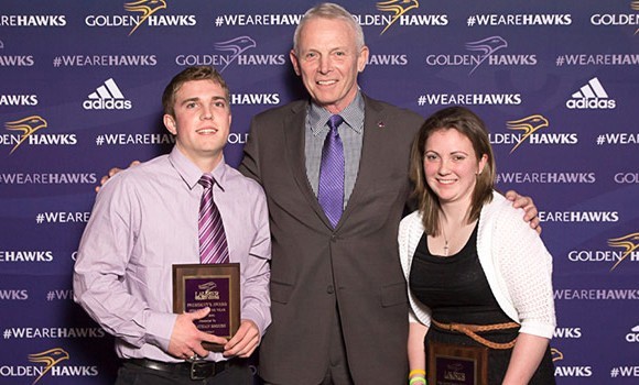 Brouse, Styles take home President's Award at Laurier Athletics awards
