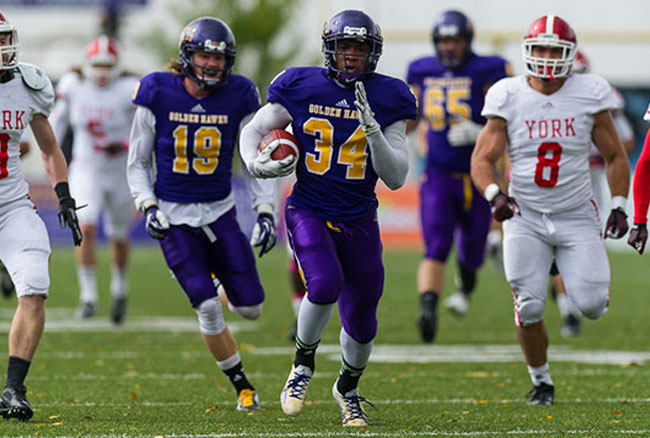 Campbell eclipses 1000 yards in Golden Hawks victory