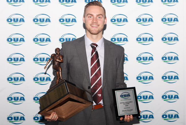 Ottawa’s Wendel named OUA MVP, nominated for Hec Crighton Trophy