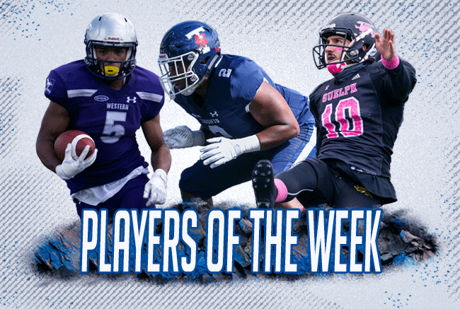 Taylor, Foyle, Ferraro named Football Players of the Week