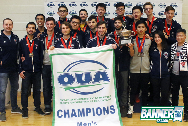 University of Toronto Varsity Blues repeat as OUA Men's Fencing Champions