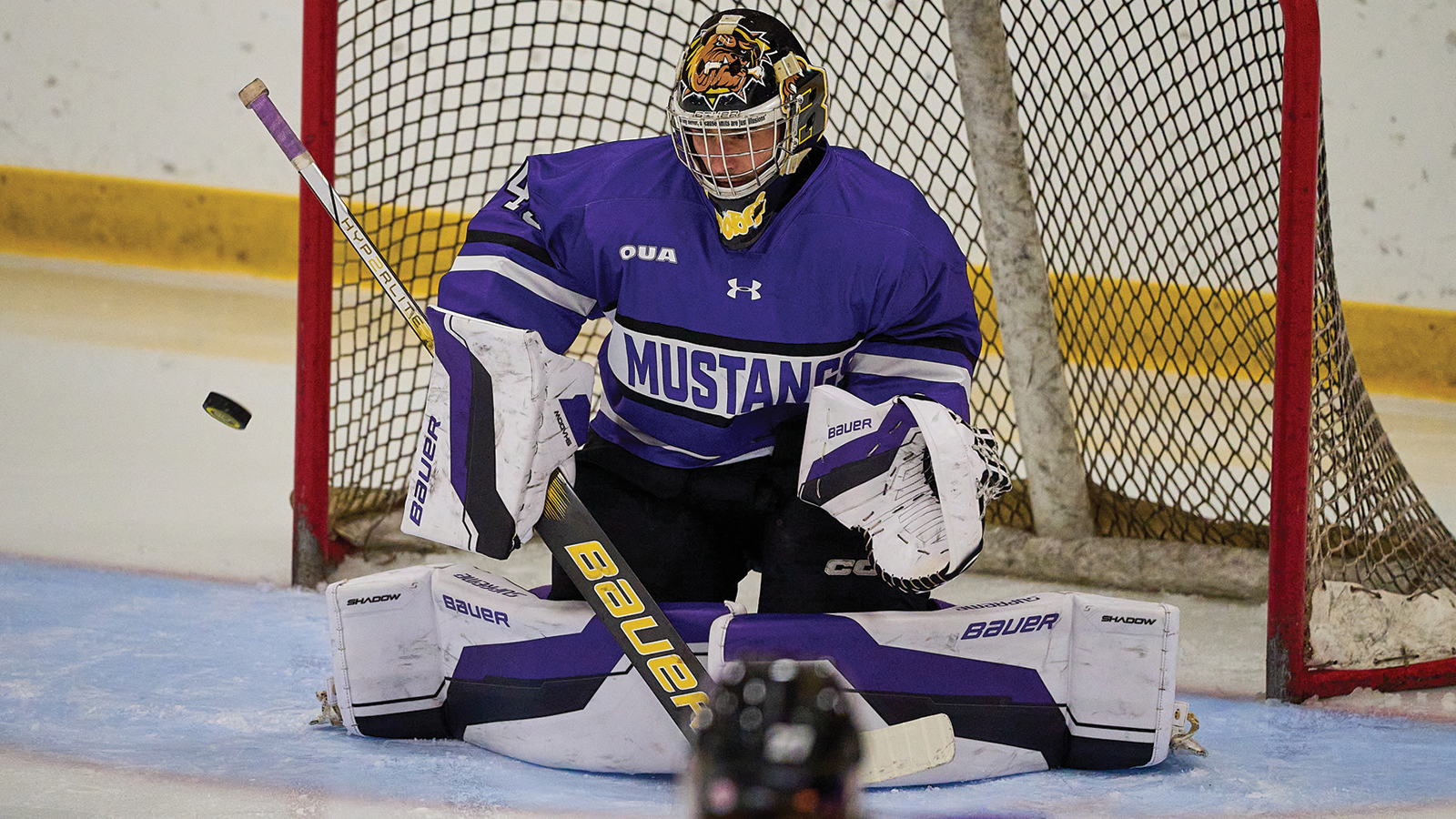 Action photo of Western Goaltender Matteo Drobac