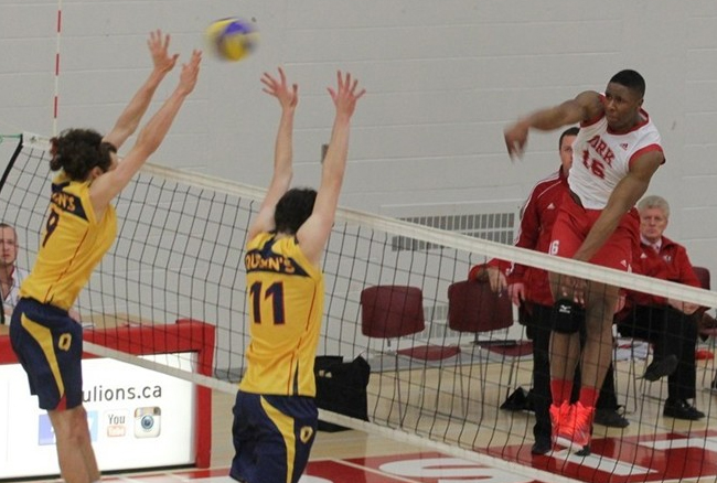 M-VOLLEYBALL PLAYOFF ROUNDUP: Lions defeat Queen's 3-1 to advance to Final Four in Hamilton