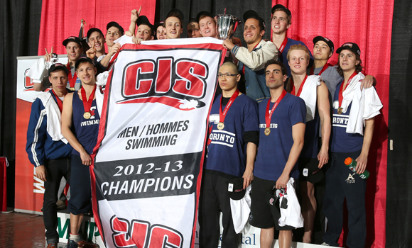 Varsity Blues men's swimming crowned CIS champions