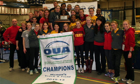 Gryphons sweep OUA track and field titles