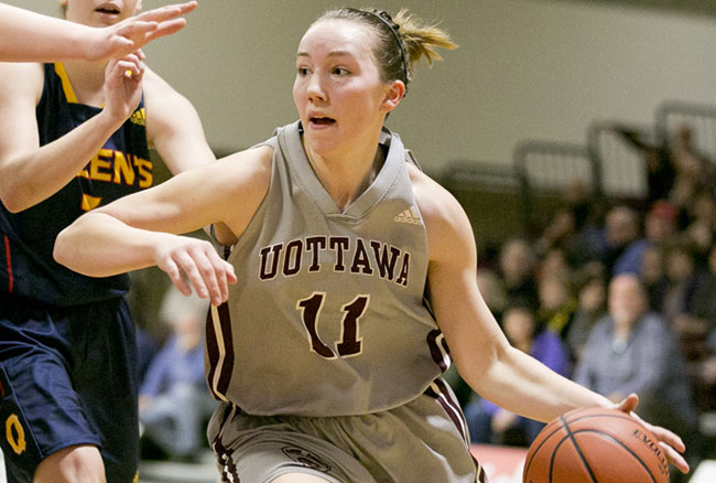 Ring's double-double leads No. 9 Ottawa over No. 10 Queen's in OUA.tv Marquee Matchup