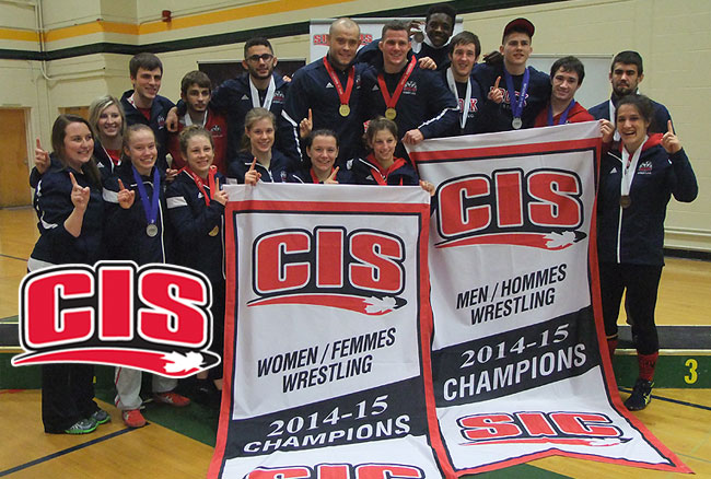 Badgers dig up a pair of titles at CIS wrestling championships