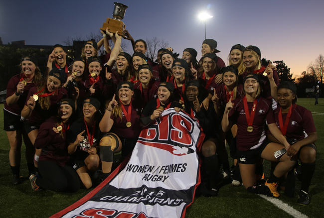 Marauders defeat host Gaels for first Monilex Trophy at CIS women’s rugby championship