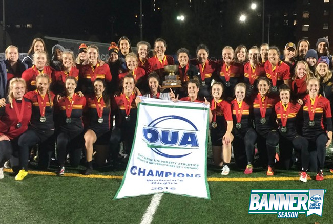 Gryphons crowned OUA Women's Rugby Champions after 24-7 win over No. 1-ranked McMaster
