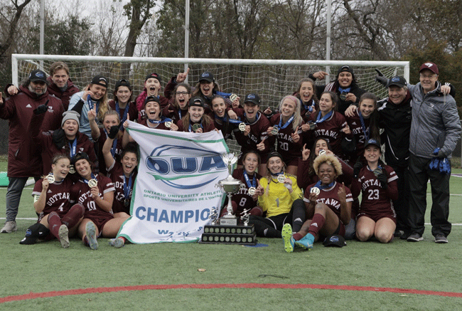 Banner Season: Ottawa concludes dominant season by galloping to OUA gold