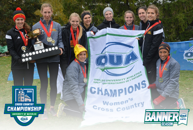 Gryphons sweep OUA Cross Country Championship banners in Waterloo