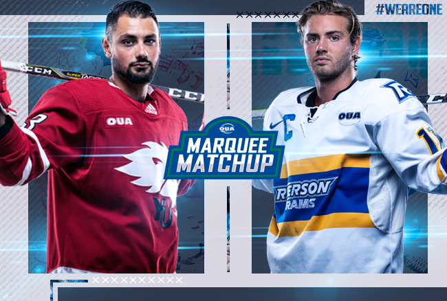 Marquee Matchup: Ryerson welcomes winter homecoming with Blue & Gold Night bash against rival Lions
